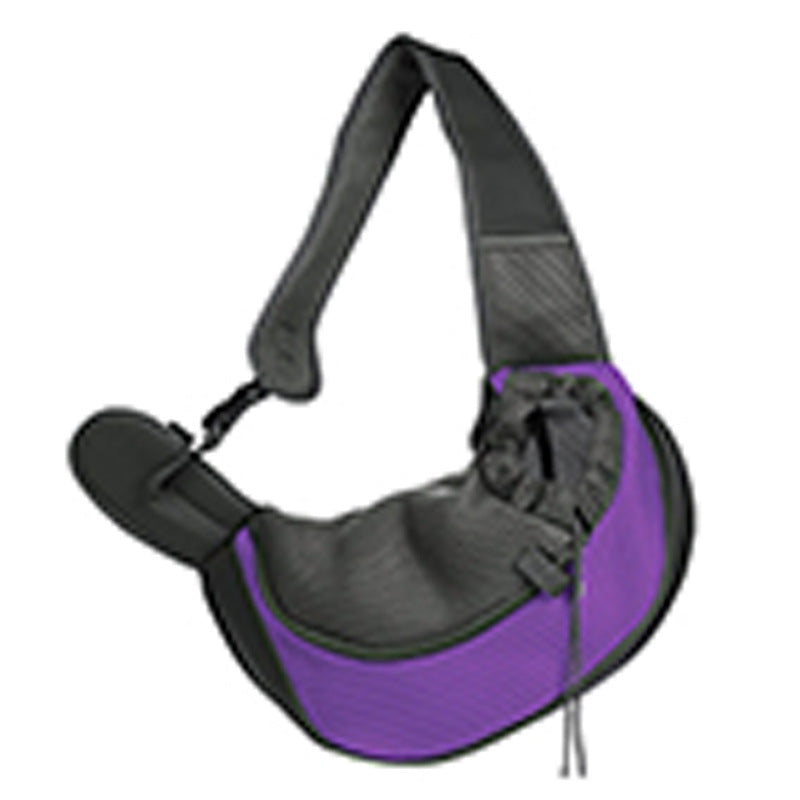 A portable pet bag for outings, suitable for both cats and dogs, with a drawstring mesh single-shoulder bag